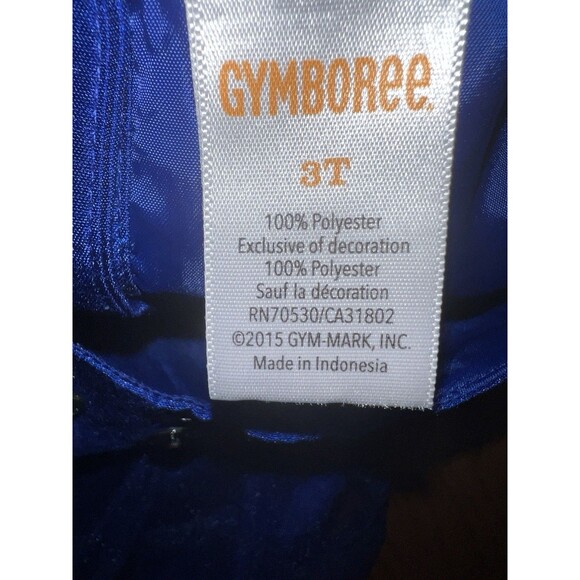 Gymboree Dress Toddler Girls 3T Best in Blue Gem Tulle Event Wedding Birthday - Picture 6 of 8